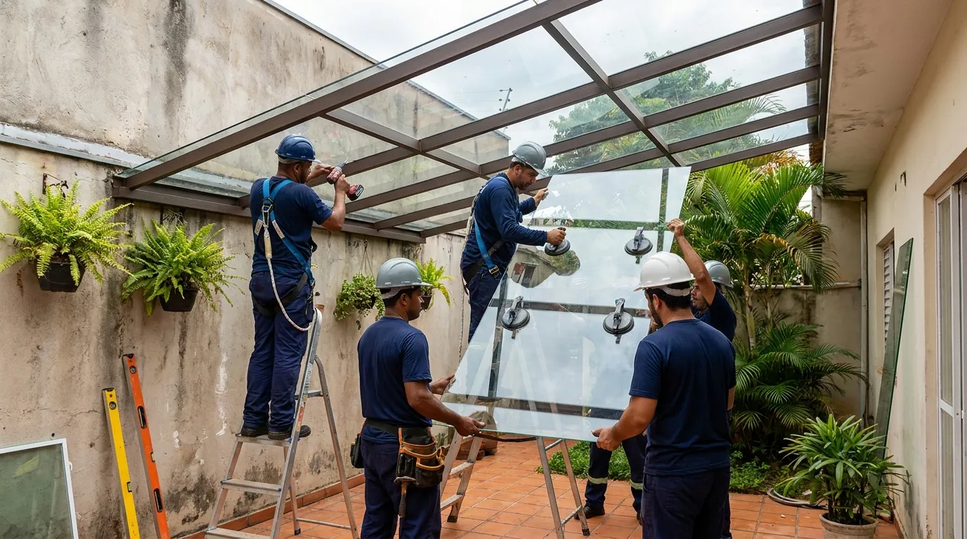 Fechamento de Churrasqueira em Cascavel‑PR